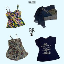 Y2k Dreamy Blue Mix Tops (AA-1539)