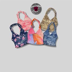 Upcyled mesh cami tops