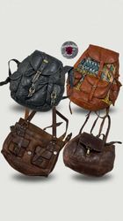 Y2k vintage leather backpack WR-2600