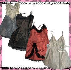 Lace me up 2000s: silk slip dresses