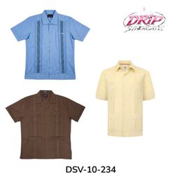 DSV-10-234 Seleção de Camisas Guayabera de Manga C..