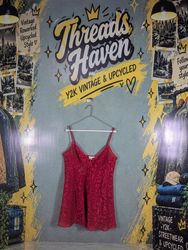 Women's Red Satin Lace Camisoles