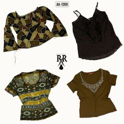 Y2k Earthy Mix Tops (AA-1269)