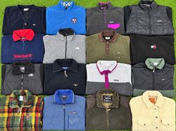 vintage mix brand fleece jackets