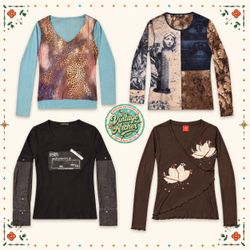 Y2K Euro Night Chic Diva Mesh Tops :7pcs M1
