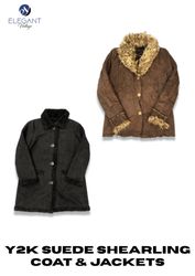 Y2K Suede Shearling Coat & Jackets - EV2305
