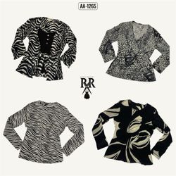 Y2k Iconic Black and White Full Sleeve Tops (AA-12..