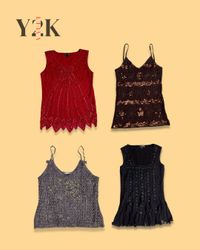 Y2K Sequin & Beaded Top Bundle (Yv-783)