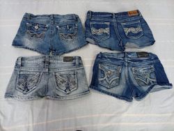 CR10730 Y2K Mini Denim Shorts