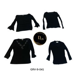 Women’s Vintage Poly Blouse – Y2K Retro Style (GRV..