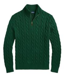 Polo 1/4 Zip And Cable knwite