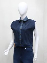 CR1349 Upcycled Classic Denim Utility Vest