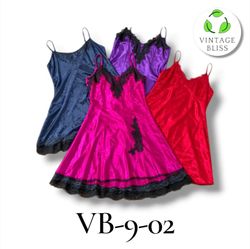 Women's Lace Trim Satin Slip Dresses 10 pieces (VB..