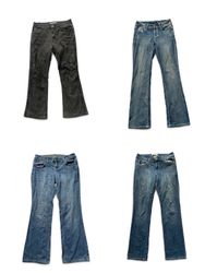 Y2K embroidered denim jeans