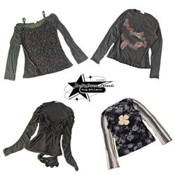 Y2k Nature Vibe Girl Full Sleeve Top B2F-026