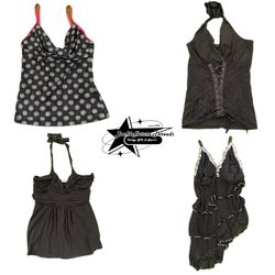Y2k Gotic Vibe Girl Top B2F-104