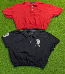 7790 - US Polo Upcycled Crop Tee
