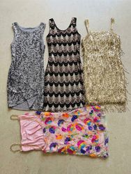 Y2K Heavy Beaded Mini Dress