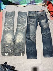 Designer jeans, washing
