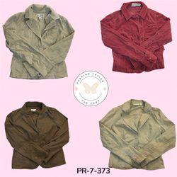 Women’s Y2K Corduroy Cotton Jacket – Vintage Stree..