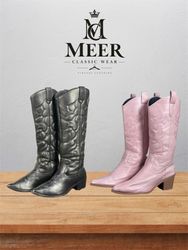 Classic y2k style  Cowboy Boots