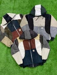 Upcycled Carhartt coudery hoodie jacket