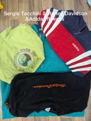 Vintage Harley Davidson & Adidas & Sergio Tacchini..