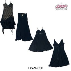 Vintage Y2K Vibe Poly Maxi Dress (DS-9-650)