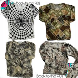 Y2k chaos printed tops-041