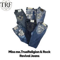 Miss me true religion rock revival flare jeans # 1..