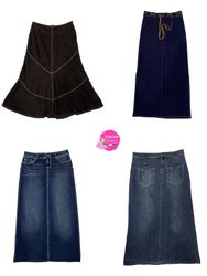 Jupes longues en denim signature Y2k