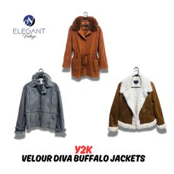 Y2K Velour Diva Buffalo Jackets - EV1049