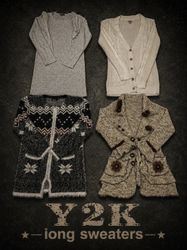 Y2K long sweaters
