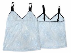CR1966 UPCYCLED SEQUIN LACE CAMI TOP