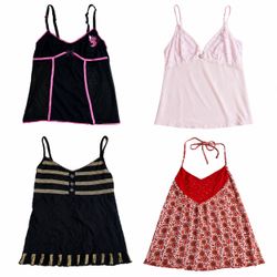 Y2K camisole,mix top and skirts
