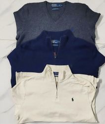 Polo ralph lauren 1/4 zip and mix sweater