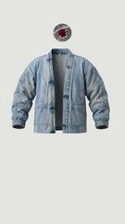 Upcylcled Camo Haori denim jackets