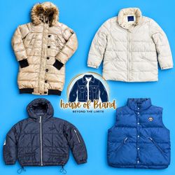 Branded puffer jacket