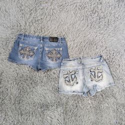 ***Y2K Mixed Rise Sexy Denim Shorts