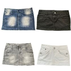 REP012 Jupes mini en denim Y2K  RE-3978