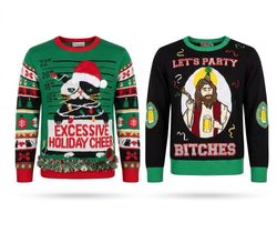 (FV-2623)Vintage Christmas Ugly Sweater Mix