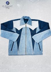 Upcycled Levis Zip Up Denim Jackets - EVR0515