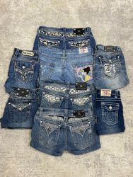 Miss Me, Rock Revival, True Religion Shorts - [TS-..