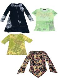 Y2K Printed Femme Tops Mix