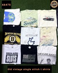 Old vintage single stitch t shirts 80s & 90s old s..