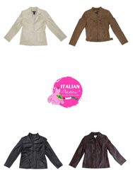 Y2k zipper & button down leather jacket