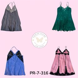 Women’s Vintage Romantic Slip Dress – Elegant Sati..