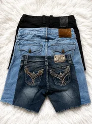 Miss me true religion rock revival shorts