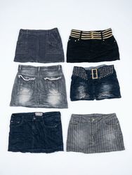 Vintage Y2K Denim Mini Skirt Bundle | Cyber Grunge..