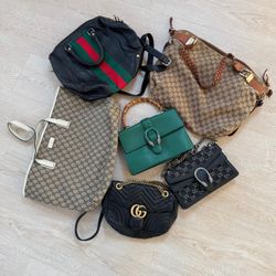 Gucci vintage pre loved handbags 6pcs